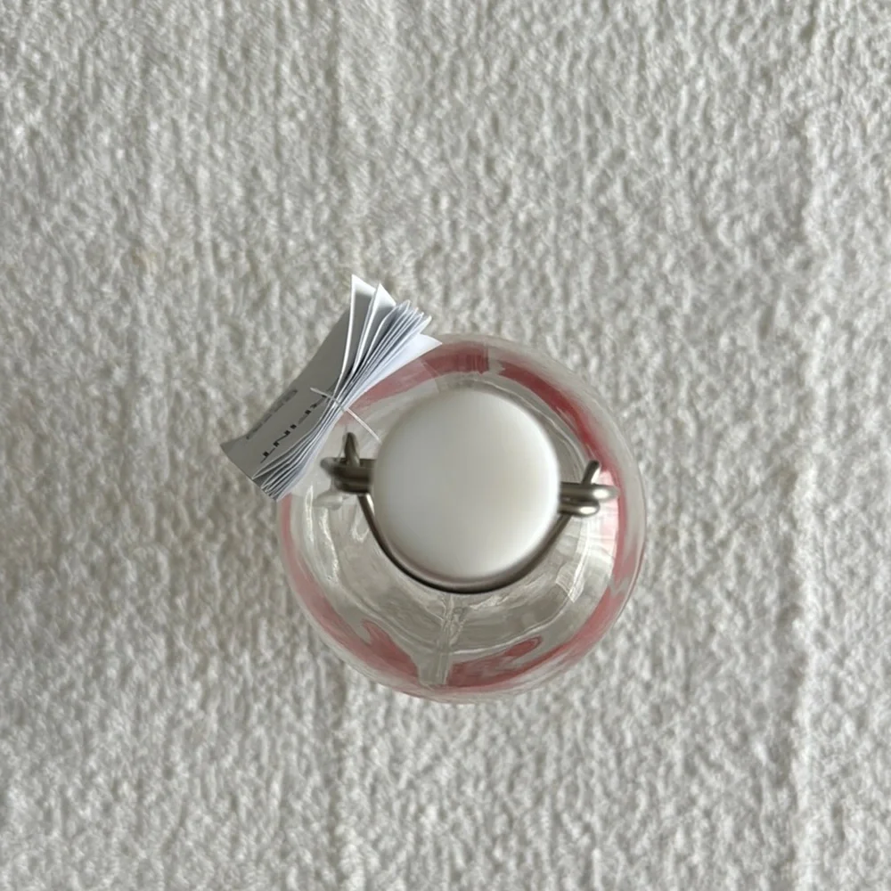 IKEA Vinterfint Glass Bottle with Red Heart Motif